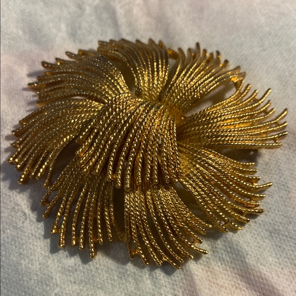 Monet Vintage Cordelia Flower Brooch Pin